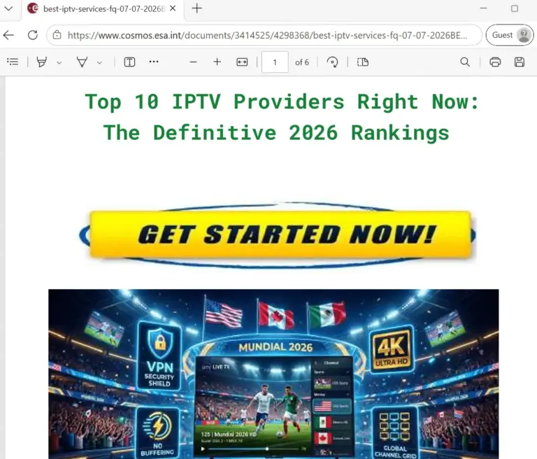 Cosmic Hijack: European Space Agency Portal Exploited to Promote Shady IPTV Services and Online Scams